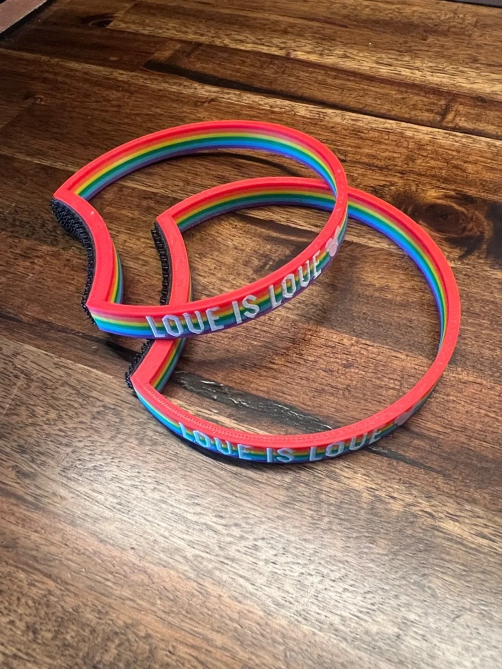 Disney Factory 55 / Aloha Interchangeable Velcro Love is Love Pride Rainbow Ears
